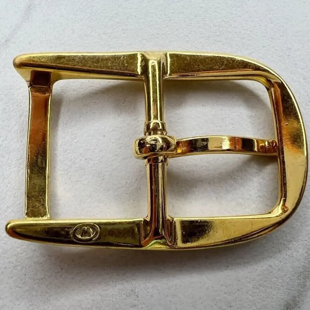 Vintage Gold Tone Simple Basic Belt Buckle for up to 1 Inch Belt